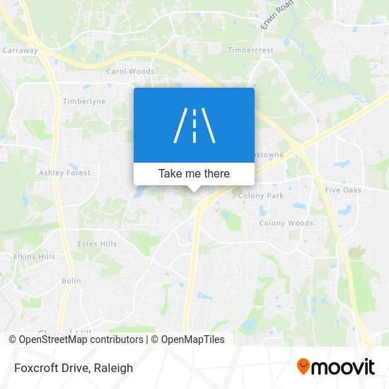 Foxcroft Drive map
