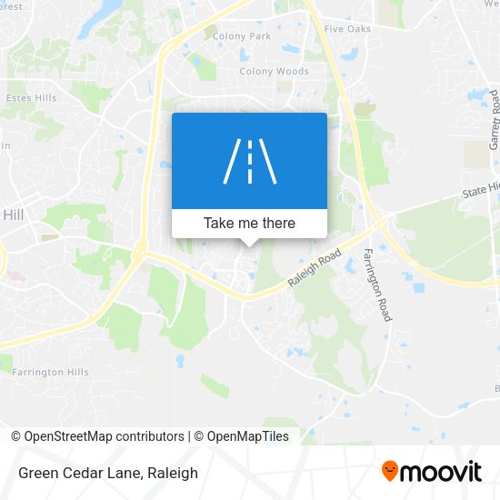 Mapa de Green Cedar Lane