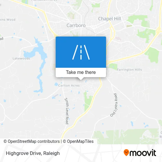 Highgrove Drive map