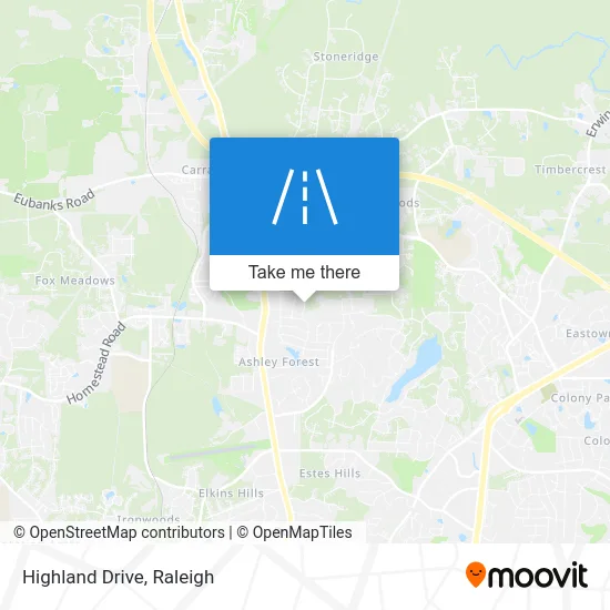 Highland Drive map