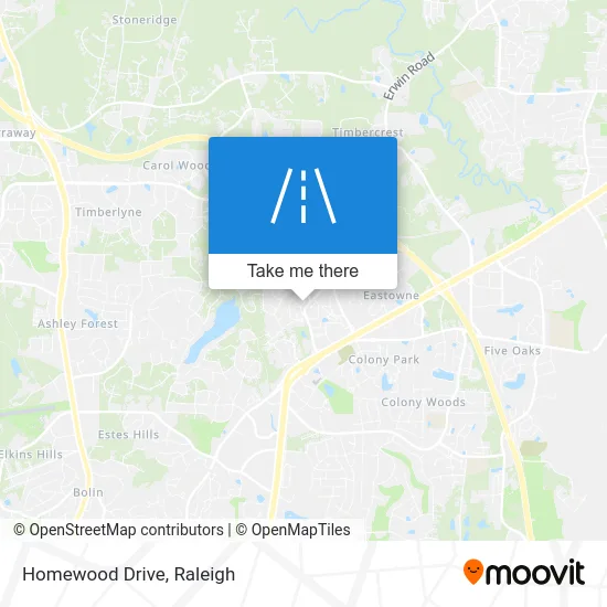 Homewood Drive map