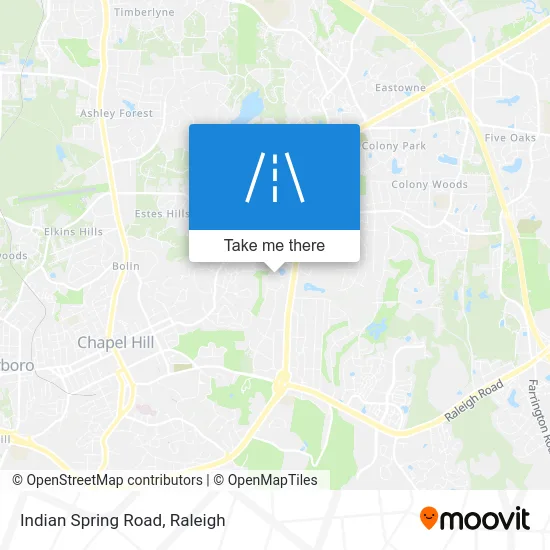 Indian Spring Road map