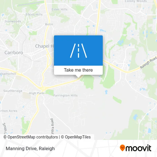 Manning Drive map