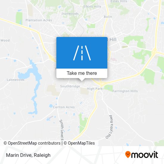 Marin Drive map