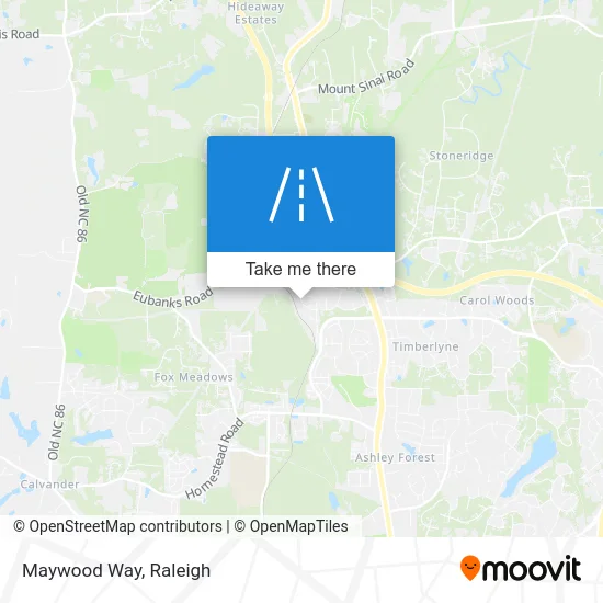 Maywood Way map