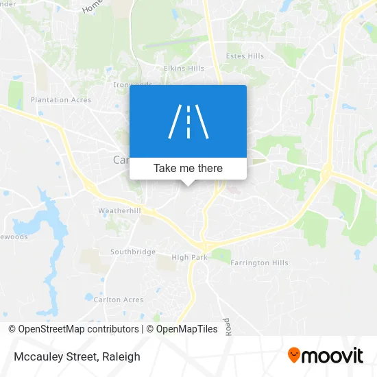 Mccauley Street map