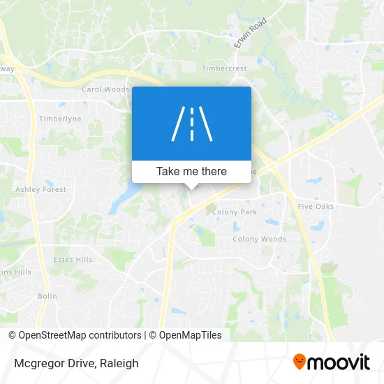Mcgregor Drive map