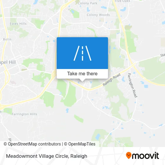 Mapa de Meadowmont Village Circle