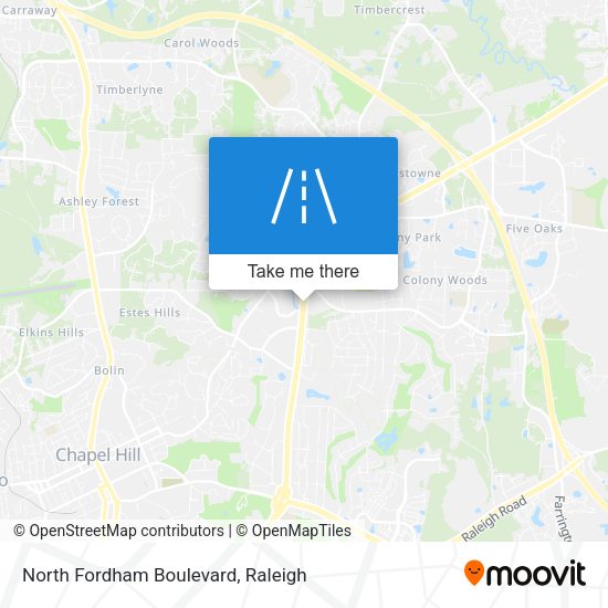 North Fordham Boulevard map