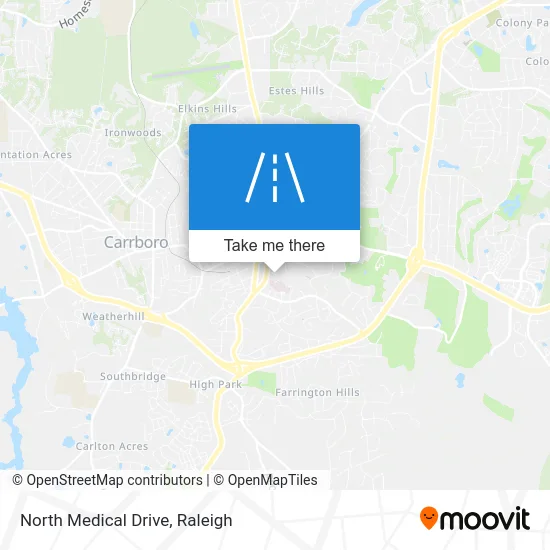North Medical Drive map