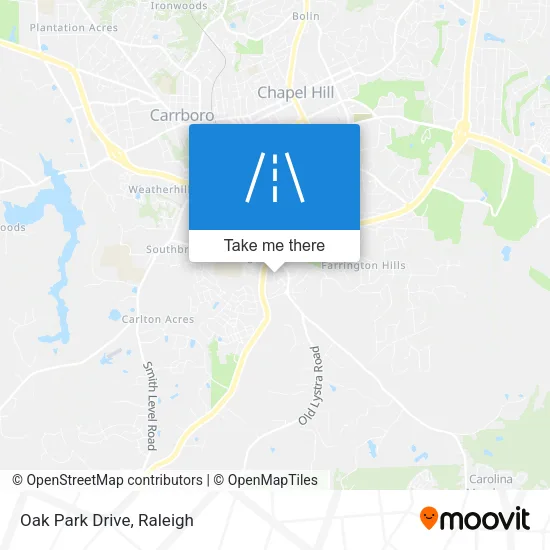 Oak Park Drive map