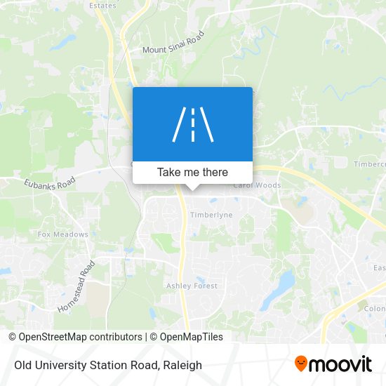 Mapa de Old University Station Road
