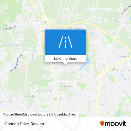 Oosting Drive map
