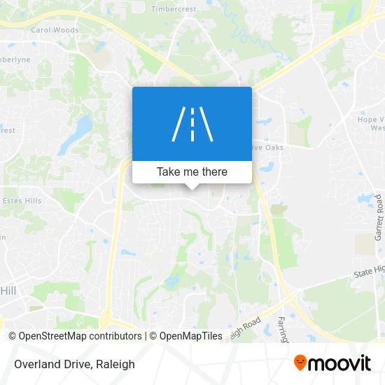 Mapa de Overland Drive