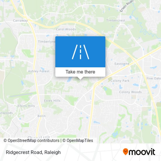 Mapa de Ridgecrest Road