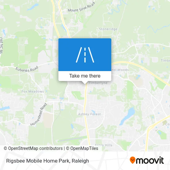 Rigsbee Mobile Home Park map