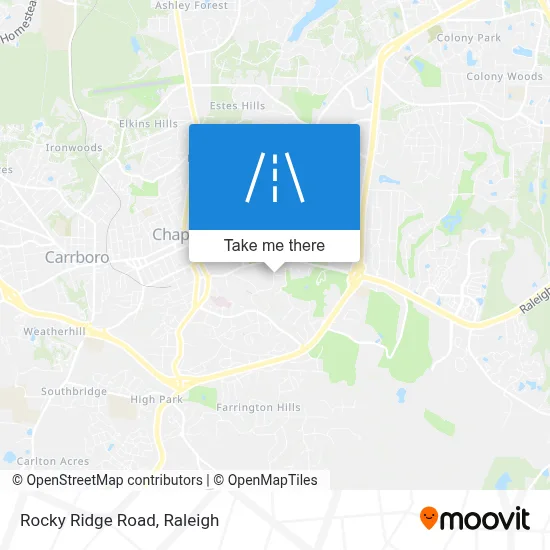 Rocky Ridge Road map