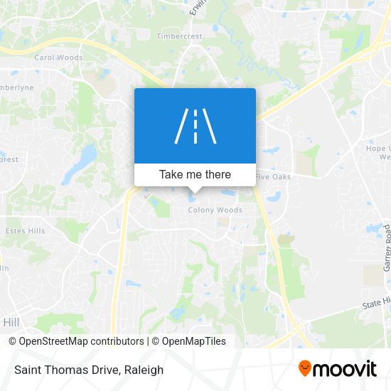 Mapa de Saint Thomas Drive