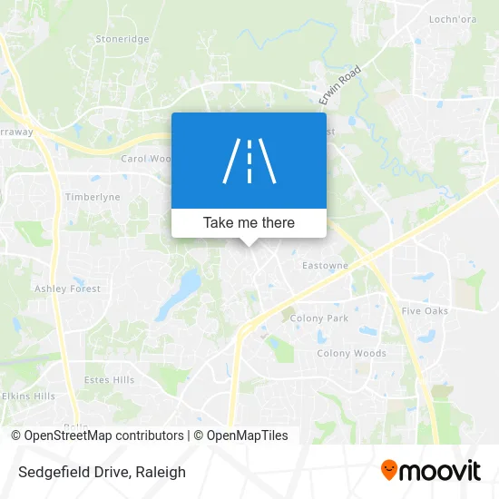 Sedgefield Drive map