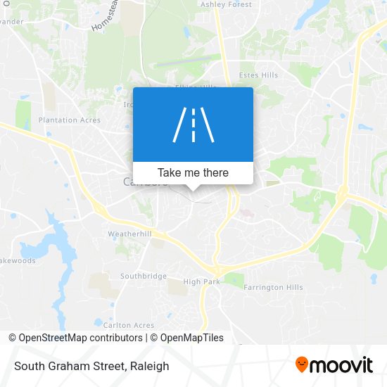 South Graham Street map