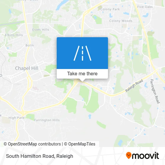South Hamilton Road map
