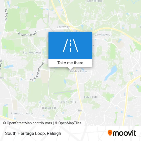 South Heritage Loop map