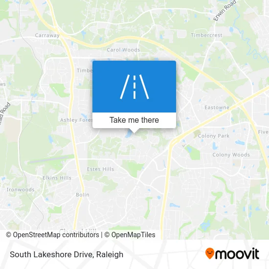 South Lakeshore Drive map