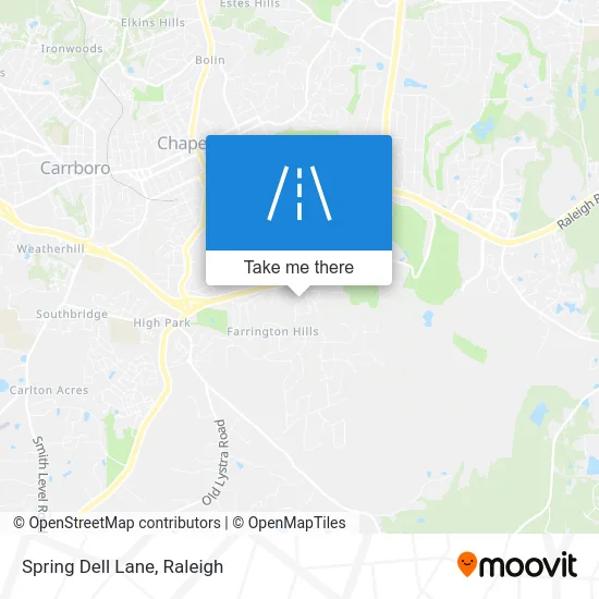 Spring Dell Lane map