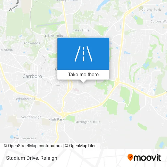 Stadium Drive map