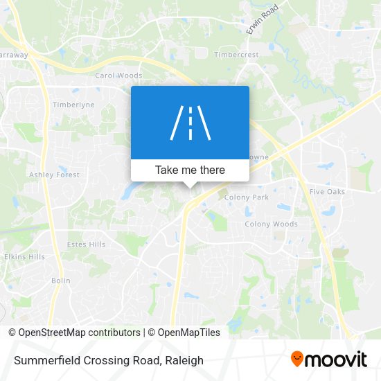 Summerfield Crossing Road map