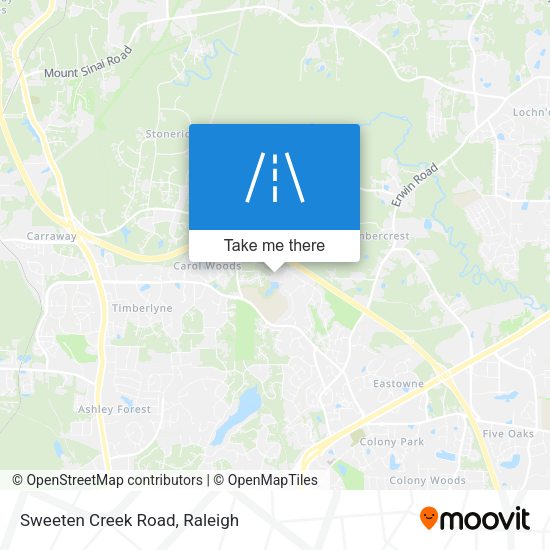 Mapa de Sweeten Creek Road