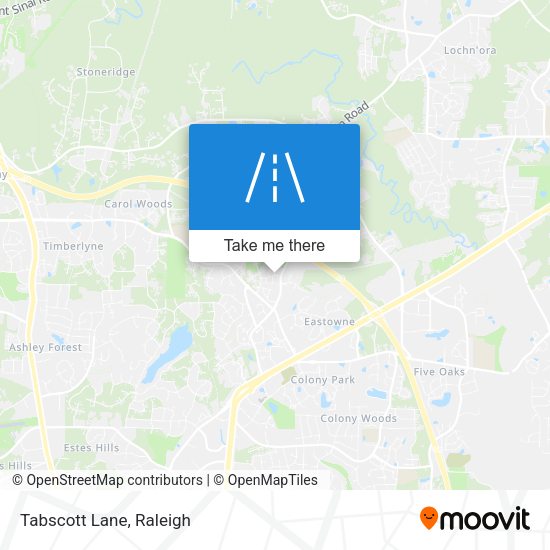 Mapa de Tabscott Lane