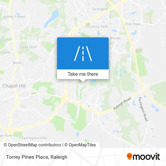 Torrey Pines Place map
