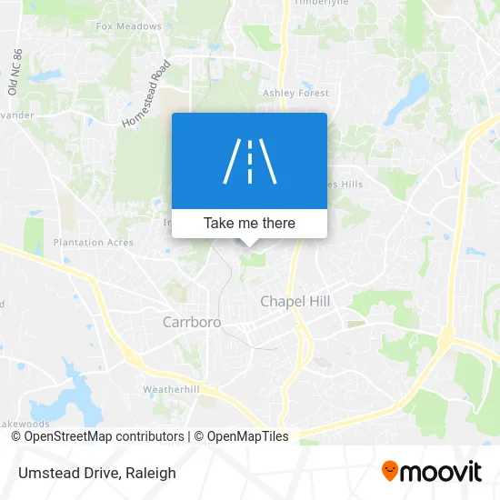 Umstead Drive map