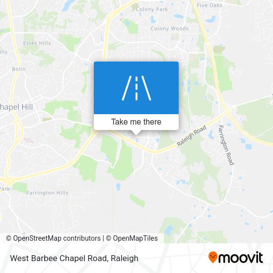 Mapa de West Barbee Chapel Road