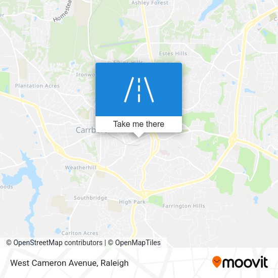 Mapa de West Cameron Avenue