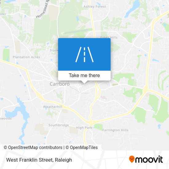 Mapa de West Franklin Street