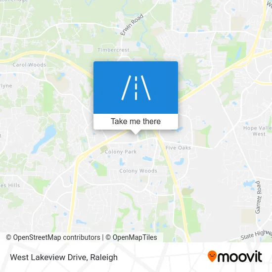 West Lakeview Drive map