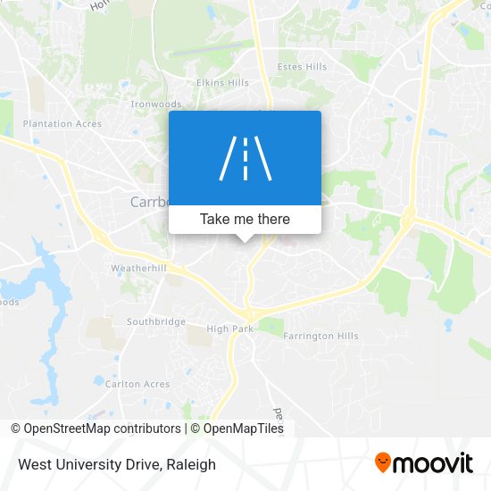 Mapa de West University Drive