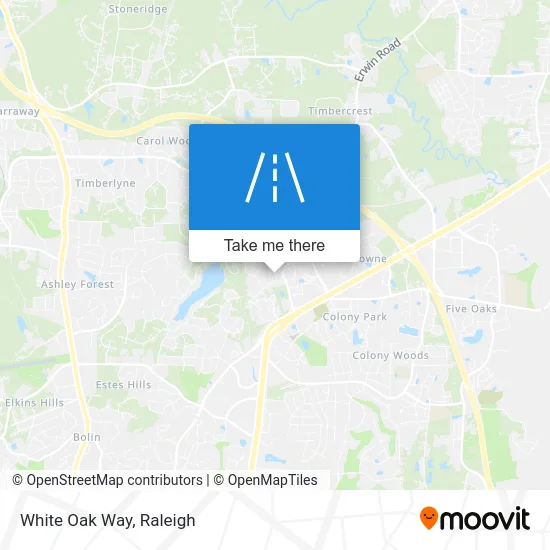 White Oak Way map