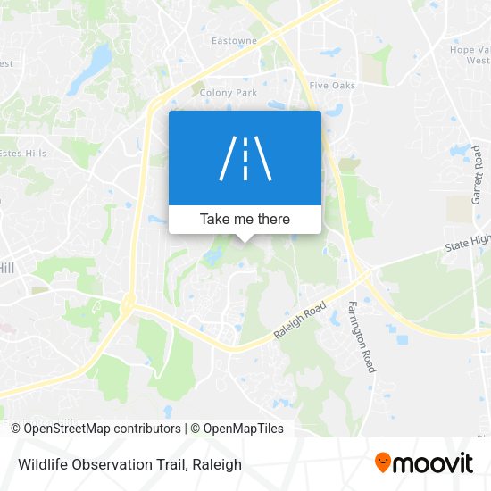 Wildlife Observation Trail map