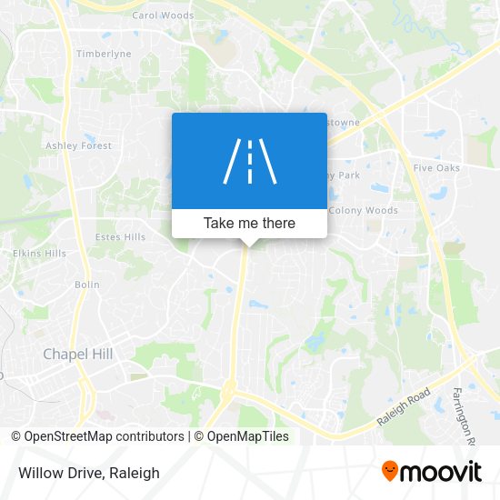 Mapa de Willow Drive
