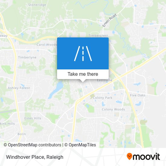 Windhover Place map