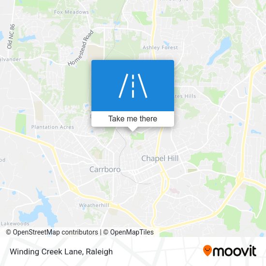 Mapa de Winding Creek Lane