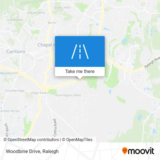 Woodbine Drive map
