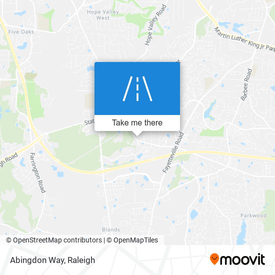 Abingdon Way map