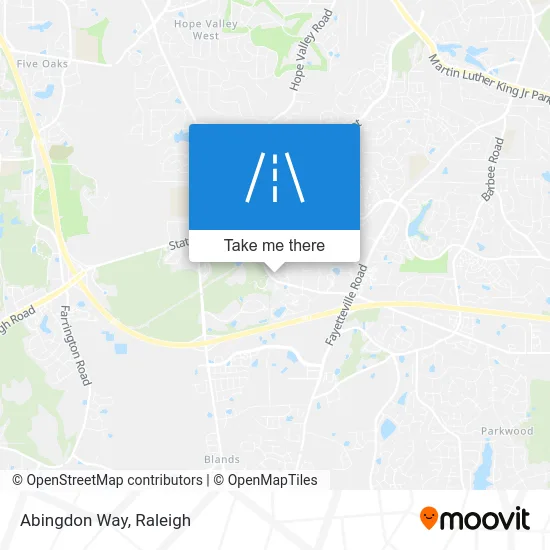 Abingdon Way map