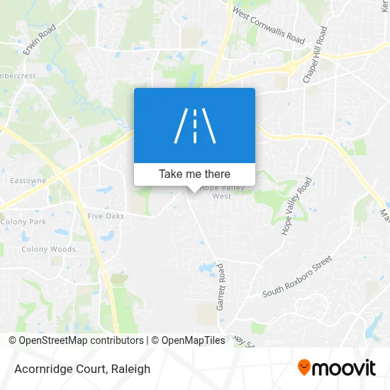 Acornridge Court map