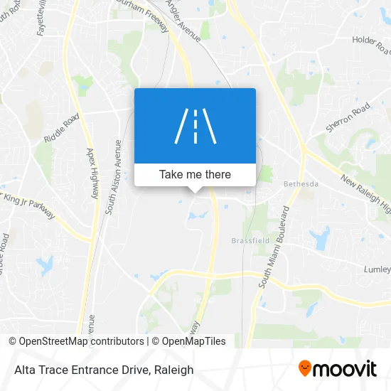 Alta Trace Entrance Drive map