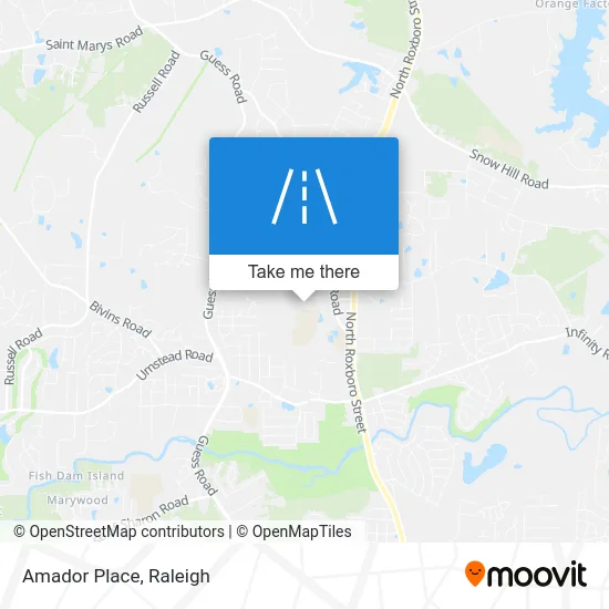 Amador Place map